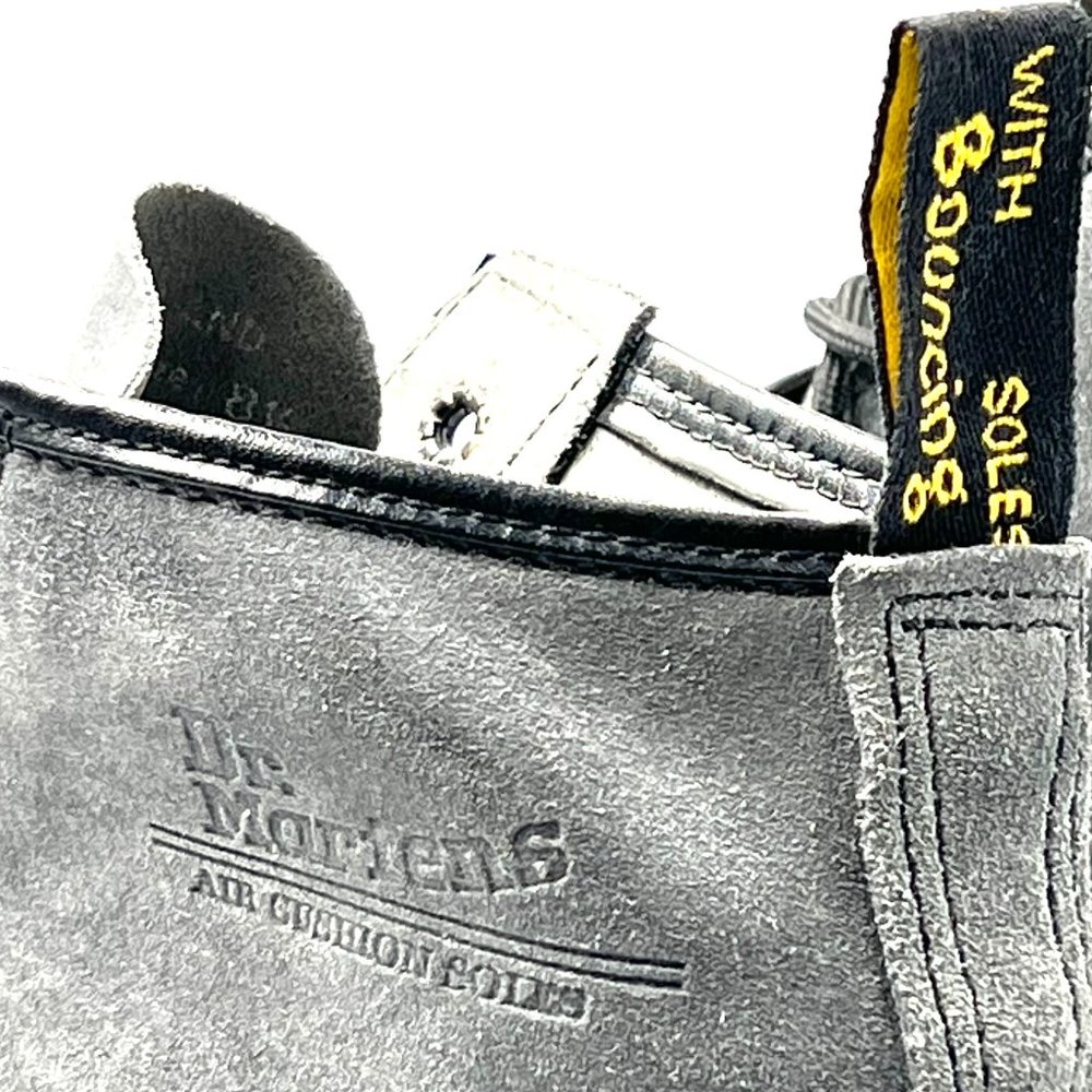 Dr Martens Grey Suede Boots - Picture 7 of 10